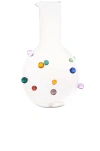 Maison Balzac Pomponette Carafe In Clear & Multi