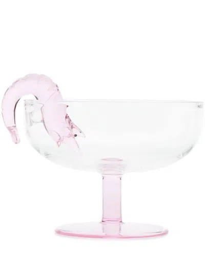 Maison Balzac Prawn Cocktail Coupe Glass In Pink