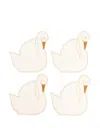 Maison Balzac Swan Napkins (set Of Four) In Nude