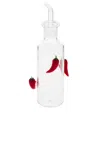Maison Balzac The Chilli Bottle In Clear & Red
