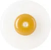 Maison Balzac White & Yellow 'the Good Egg' Incense Holder In White/ Opaque Yellow