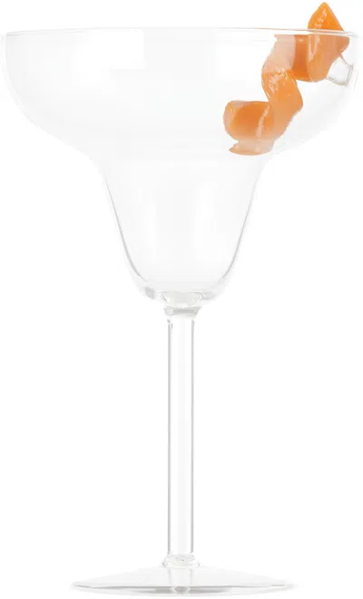 Maison Balzac Yellow 'le Twist' Cocktail Glass In Clear/yellow