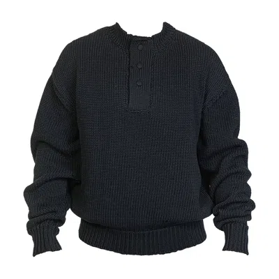 Maison Bogomil Black Crew Neck Knitted Sweater