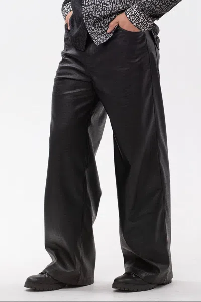 Maison Bogomil Black Faux Leather Pants - Men