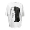 Maison Bogomil Black / White T-shirt Mens Version Of High Heels In Black/white