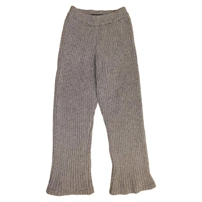 Maison Bogomil Brown Ribbed Knit Trousers Men