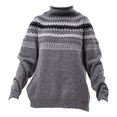 Maison Bogomil Grey Icelandic Sweater -women In Gray