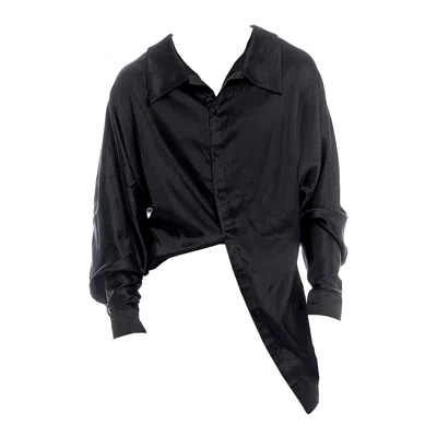 Maison Bogomil Men's Black Loose Silhouette Shirt