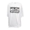 Maison Bogomil Women's Black / White T-shirt Dream On Dreamer With Background In Black/white