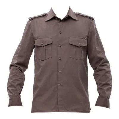 Maison Bogomil Men's Grey Military Shirt In Gray