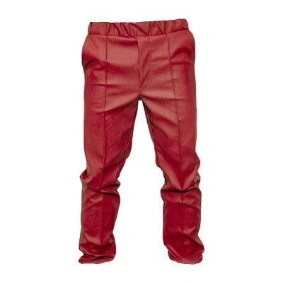 Maison Bogomil Red Maverick Men's Straight-leg Pants