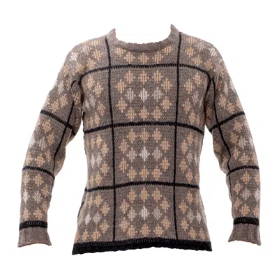 Maison Bogomil Round Neck Sweater With Geometric Pattern - Men