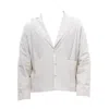Maison Bogomil White Linear Ease – Mens Blazer In Fine Pinstripe