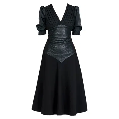 Maison Bogomil Women's Baggy Sleeves Dress - Black
