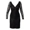 MAISON BOGOMIL WOMEN'S BLACK ELEGANT SHORT COCKTAIL DRESS WITH AN A - LINE SILHOUETTE