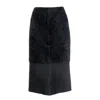 MAISON BOGOMIL WOMEN'S BLACK FEATHER-KNIT PENCIL SKIRT