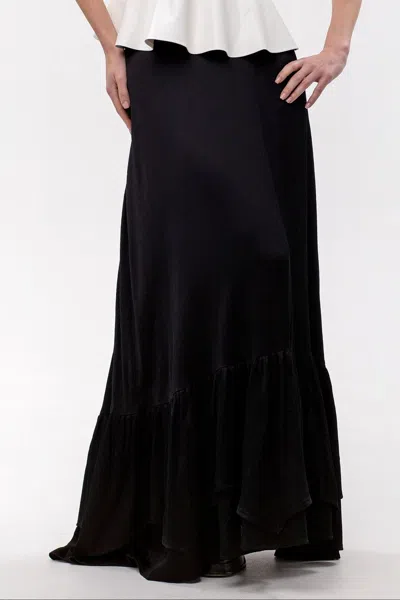 Maison Bogomil Women's Black Flamenco Skirt