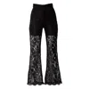 Maison Bogomil Women's Black High - Waisted Lace Bell - Bottom Pants In Black
