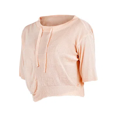 Maison Bogomil Women's Blouse In Salmon Colour With A Pattern Of Different Knits In Pink