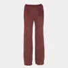Maison Bogomil Women's Fallen Bottom Pants In Burgundy Made Of Natural Viscose In Red
