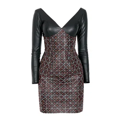 Maison Bogomil Women's Leather Dress With Long Sleeves In Black