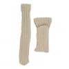 Maison Bogomil Women's Long Ribbed Knit Socks - Gold In Gold