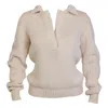 Maison Bogomil Women's Neutrals Chunky Collared Sweater