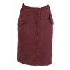 Maison Bogomil Women's Red Knit Pencil Skirt In Red