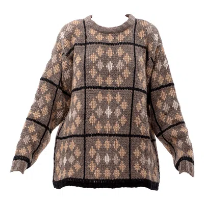 Maison Bogomil Women's Round Neck Sweater With Geometric Pattern