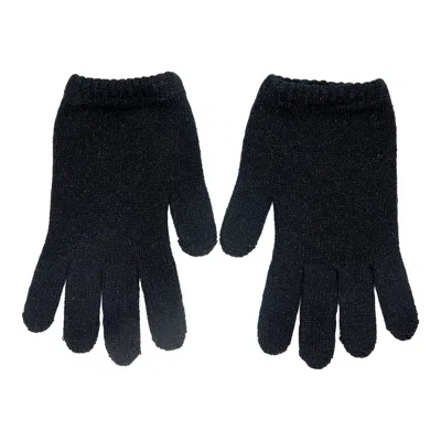 Maison Bogomil Women's Sparkly-knit Short Gloves -black