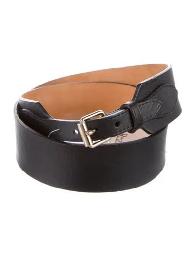 Pre-owned Maison Boinet Leather Belt In Black