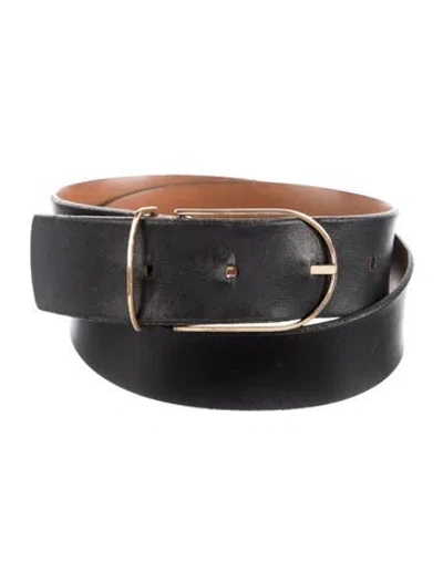 Pre-owned Maison Boinet Leather Belt In Black