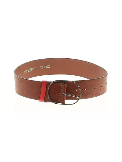 Pre-owned Maison Boinet Leather Belt In Brown