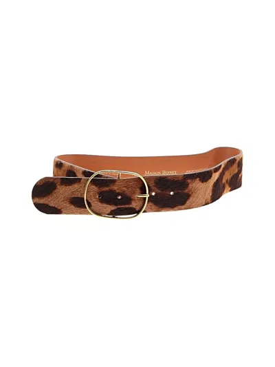 Pre-owned Maison Boinet Leather Belt In Brown
