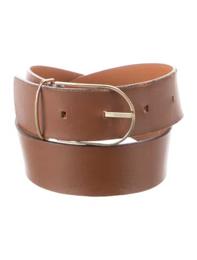 Pre-owned Maison Boinet Leather Belt In Brown