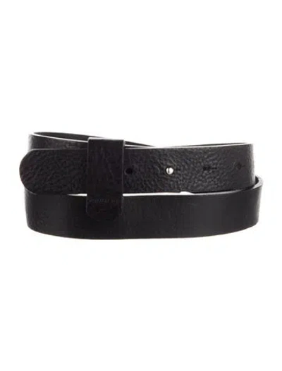 Pre-owned Maison Boinet Leather Waist Belt In Black