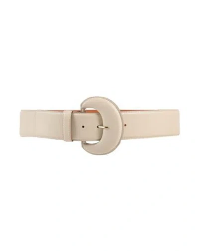 Maison Boinet Woman Belt Beige Size 34 Cowhide