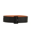 Maison Boinet Woman Belt Black Size 30 Cowhide