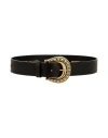 Maison Boinet Woman Belt Black Size 32 Cowhide In Black