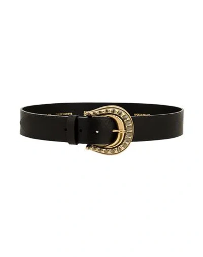 Maison Boinet Woman Belt Black Size 32 Cowhide