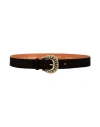 Maison Boinet Woman Belt Black Size 32 Cowhide
