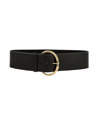 Maison Boinet Woman Belt Black Size 34 Cowhide