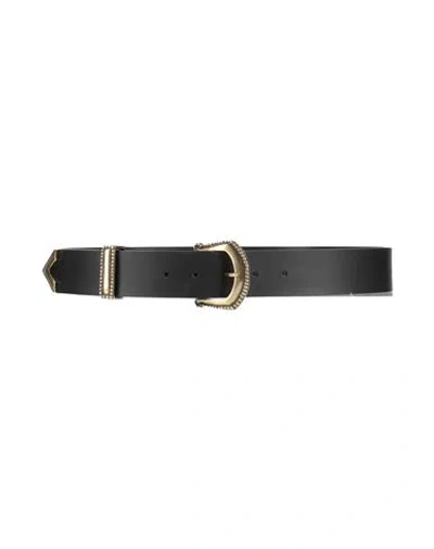 Maison Boinet Woman Belt Black Size 36 Cowhide