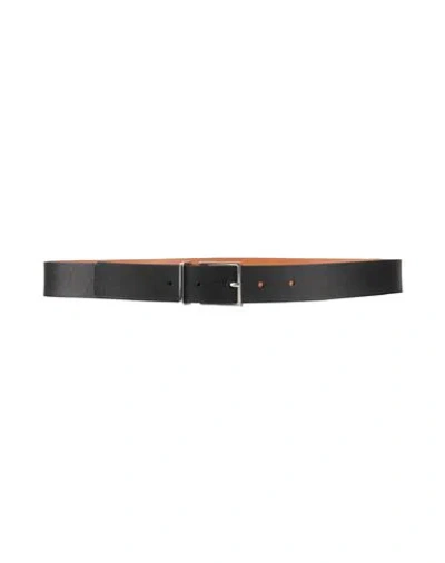 Maison Boinet Woman Belt Black Size 39.5 Cowhide