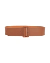 Maison Boinet Woman Belt Tan Size 36 Cowhide In Brown