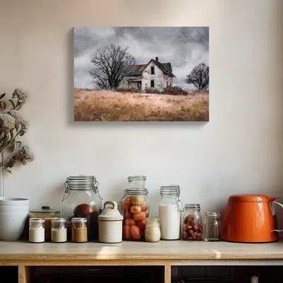 Maison Boucle 24" X 16" Vintage Small Country Field Landscape Wall Decor Pictures