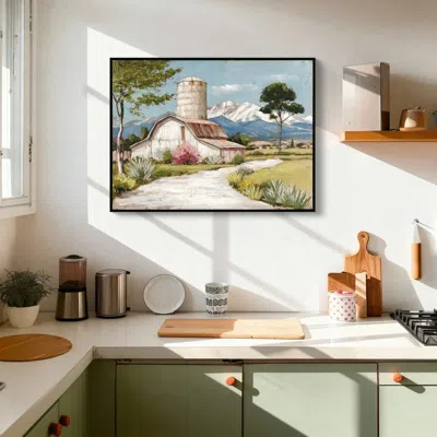 Maison Boucle 32" X 24" Farmhouse Nature Scenery Wall Decor Pictures In Multi