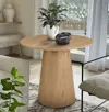 Maison Boucle 35" Modern Pedestal Dining Table For 4- In Brown