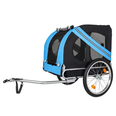 Maison Boucle All-terrain Folding Pet Bike Trailer For Dogs Steel Frame In Purple