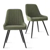 Maison Boucle Set Of 2 Modern Upholstered Dining Chair With Tufted Back